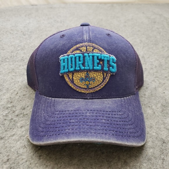 NEW Charlotte Hornets Hat Cap Snap Back Purple Blue Adidas NBA Basketball Men B1 - Picture 1 of 8